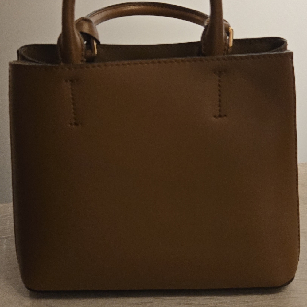 Michael Kors Patchwork Satchel - Brown, Gold, Orange - Picture 3 of 3